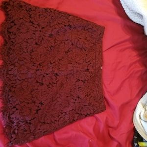 Brand new maroon skirt
